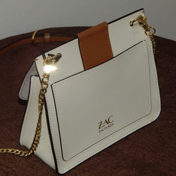 ZAC ZAC POSEN BIBA Leather Flap Convertible Chain Multi Color Crossbody Bag NWT - Picture 8 of 13